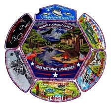 BSA NORTH  FLORIDA OA 200 ECHOCKOTEE 2026 JAMBOREE CSP 7-PATCH 250 CONTINGENT picture