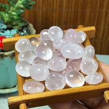 26pcs Natural pink rose quartz Crystal gemstone Polish Mineral Specimen 80g 6823 picture