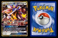Pokémon 30th Celebration Solgaleo-GX Holo – 30th Anniversary Pikachu Stamp picture