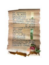 Vintage 1963 Dutch Illuminated Calligraphy Retirement Tribute AMRO Bank Wax Seal picture