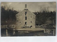 Postcard Stover's Mill Gristmill Bucks County Pennsylvania Real Photo Unposted picture