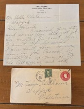 RARE letter & envelope 1924 Max Beere Mt. Jewett, PA. signed by Ida Beere picture