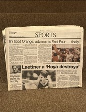 Vintage Duke Basketball Newspaper  picture