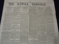 1887 FEBRUARY 2 THE SUFFOLK DEMOCRAT NEWSPAPER - NEW EAST RIVER BRIDGE - NT 9603 picture
