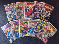 Marvel The Invaders Lot 11 Bronze Age Comics #11 13 26-30 34 35 37-39 1976-79 picture