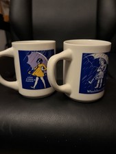 Vintage When It Rains It POURS 1914 And  1968 Morton's Salt  Cup Mug 10 oz picture