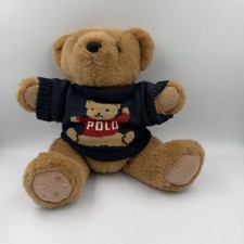 Vintage 1997 Polo Ralph Lauren Teddy Bear Sweater Plush Collectible Jointed 15