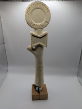 JEFF FOXWORTHY'S BAR-B-Q Tap Handle Cream  Tree Trunk Design picture