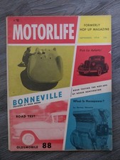 Motor Life Magazine September 1954 Bonneville picture