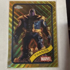 THANOS 2025 Topps Chrome Marvel #158 GOLD WAVE /50 picture