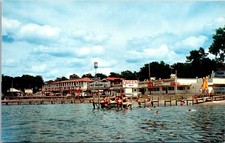 Vintage Postcard Amusement Park Arnolds Park Iowa Lake View picture