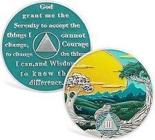 3 Year Sobriety Chip Sobriety Coin Sobriety Gifts AA Recovery Medallions Gifts picture