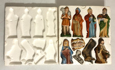 Vintage Homco Christmas Nativity Set Porcelain Mary Joseph Baby Jesus EXCELLENT picture