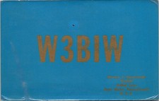 1956 W3BIW Eleanor Hammonds Bryn Mawr PA Ham Amateur Radio QSL Card Postcard picture