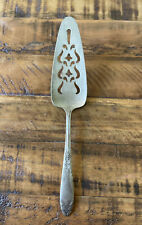 Cake Pie Server Serving King Edward Silverplate National Silver 1936 1951 Floral picture