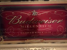 Budweiser Millennium Sign vintage Since 1876 picture