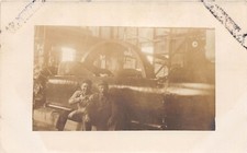 B25/ Occuptional Worker RPPC Postcard c1910 Factory Interior Press Boiler? 7 picture