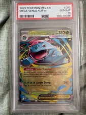 PSA 10 Gem Mint Mega Venusaur ex #003 2025 Pokemon MEG EN Ultra Rare picture