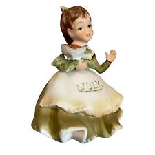 Vintage Lefton porcelain July Birthday Girl figurine picture