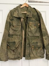 Very  rare Vintage Paratrooper Camouflage Jacket Size Large Men's picture