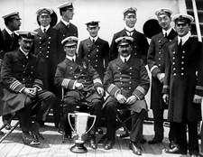 1910-1915 Officers of the Carpathia Vintage/ Old Photo 8.5