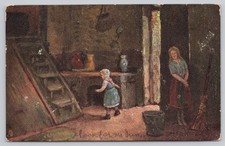 Vintage Tuck's Oilette Postcard Flemish Cottage Homes 1906 Art picture