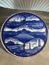 VINTAGE 1907 JAMESTOWN EXPOSITION PLATE -VA OCEAN VIEW-PINE BEACH-HANGER DRUG CO picture