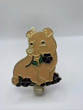 Vintage Acrylic PIG w/ FLOWER Night Light (Originally A Suncatcher) Repurposed picture