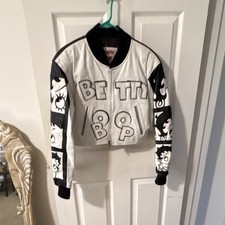 American Toons Betty Boop Black/White Full Zip Jacket ©1996 Fleischer Studios picture