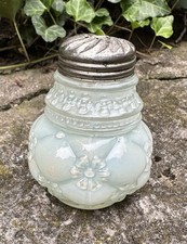 VINTAGE EAPG ROSALINE CONSOLIDATED CASE GLASS SHAKER Greenish/Blue picture