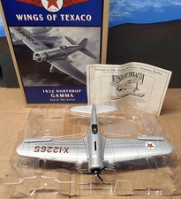 Texaco Wings of Texaco 1932 Northrop Gamma Airplane Bank Silver 1994 picture