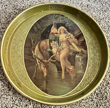 Vintage Cheinco Clysmic King of Table Waters 14” Metal Advertising Tray picture
