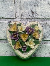 Vintage Suberto Musical Collection Grandma Love Heart Shaped Porcelain Figurine picture