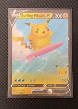 Surfing Pikachu V 008/025 Celebrations Holo picture