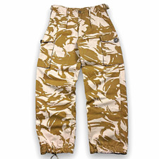 Vintage 1999 British Army Desert DPM Camo Cargo Pants Military 30x27 picture