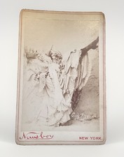 Antique 1890s Cissy Fitzgerald Newsboy Tobacco Premium Cabinet Card Photo picture