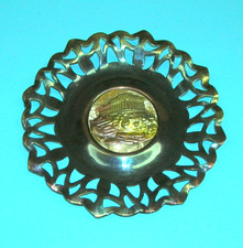 Vintage Greek Brass Wall Hanging with Parthenon picture