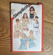 Simplicity Vintage Original 5588 Women’s Shirt Sportswear Sewing Pattern Size 10 picture
