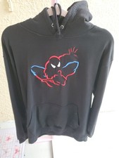 SpiderMan Universal Studios Marvel Spider-Man Embroidered Hoodie Black Adults picture