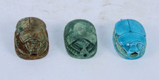 3 Unique Ancient Egyptian Pharaonic Civilization Scarabs Protection Amulets picture