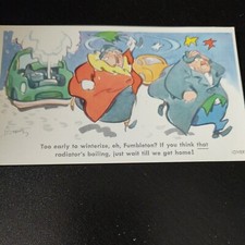 funny 1 AUTO AD to WINTERIZE NOW ca1955 PRESTONE ANTI-FREEZE Postcard picture