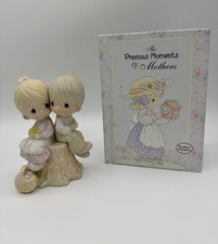 Vintage Precious Moments Lot Of 2 - Porcelain Figurine & Book (SO CUTE) picture