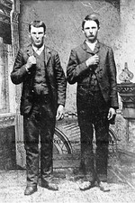 1872 Rare Jesse James Frank James  PHOTO Quantrill's Raiders Wild West Outlaws picture
