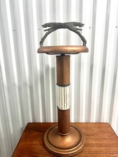 1920s -1930s Vintage Art Deco Smoking Stand, Copper Ash Tray Greyhound Dogs picture