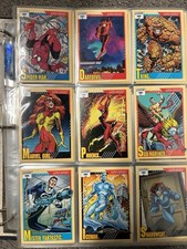 Marvel Super Heroes Impel Set + Marvel Comics Not All Pic. (Mostly Complete) picture