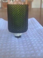 Diamond Cut Green Glass PEG Votive Cup Decor Candle Holder HOMCO picture