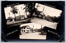 K26/ Constantine Michigan RPPC Postcard c1940 3View Creamery 59 picture
