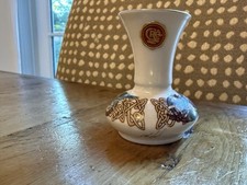 CRE Irish Porcelain 4” Alanna Vase Celtic Design Galway Ireland Signed picture