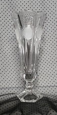 Vintage Fostoria Coin Glass Clear Footed Bud Vase 8