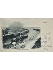 Dieppe - L’entrée du port et Thames - postcard 1900 picture